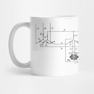 Driving Arrangements for Sewing Machine Vintage Patent Hand Drawing Mug